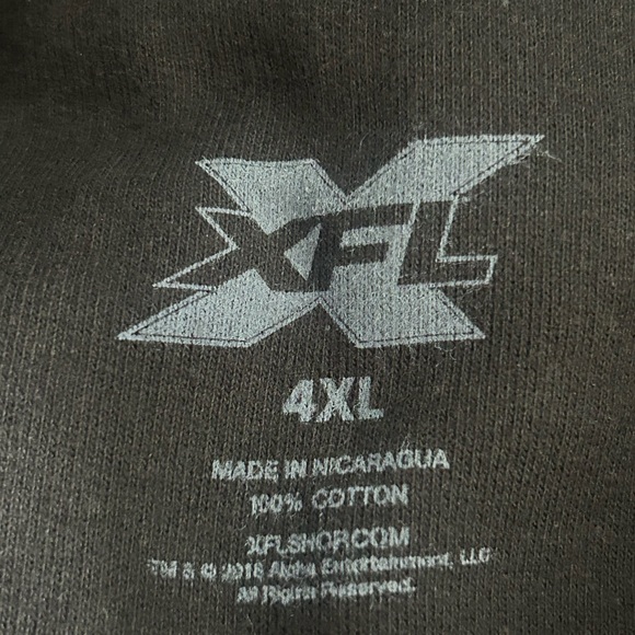 XFL St. Louis Battle Hawks Black Kangaroo Pocket Sweatshirt Hoodie NWT Size 4XL - Picture 3 of 10
